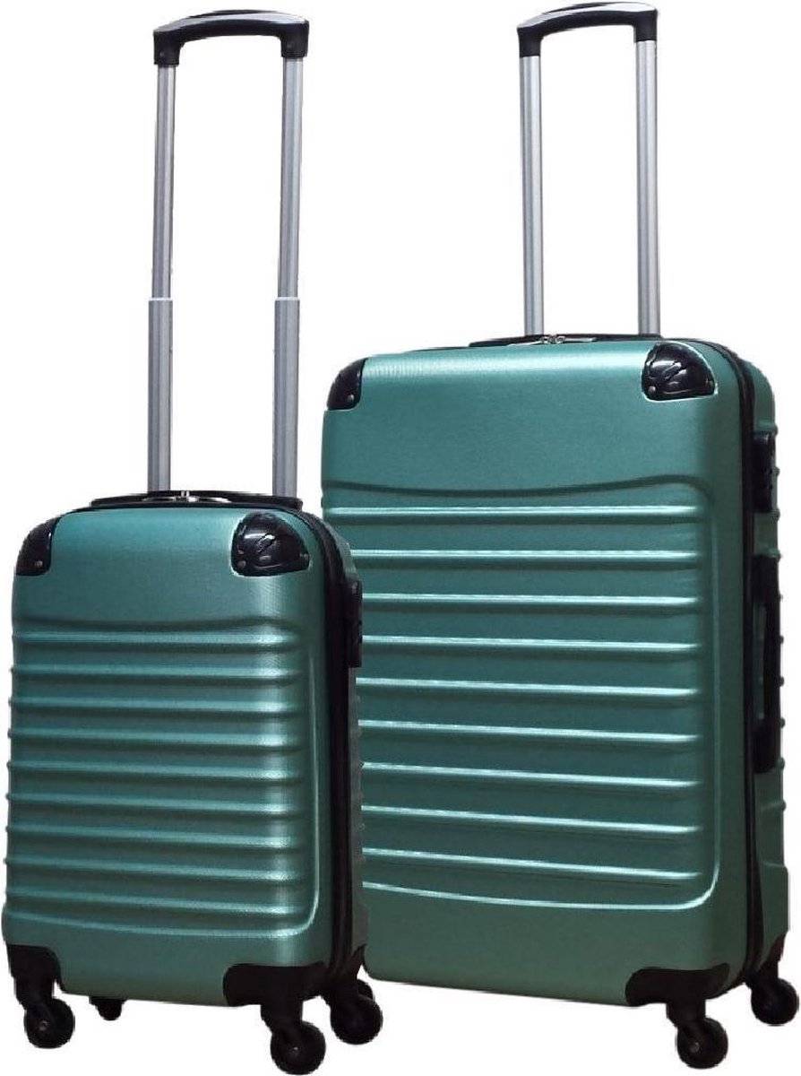 Lot de 2 valises rigides en ABS unisexes