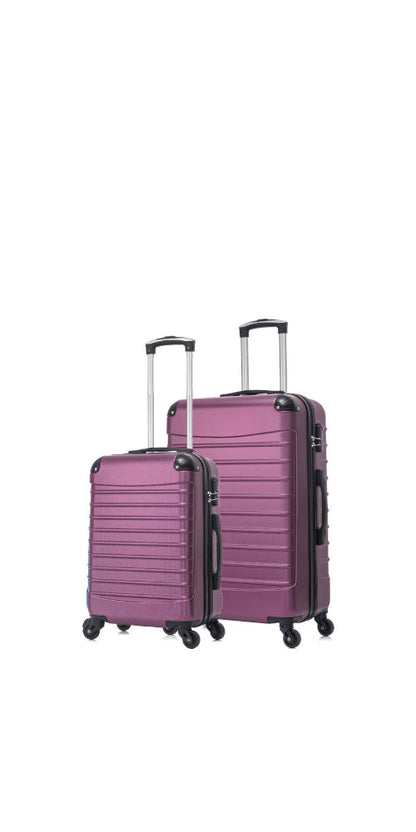 Lot de 2 valises rigides résistantes pour le voyage