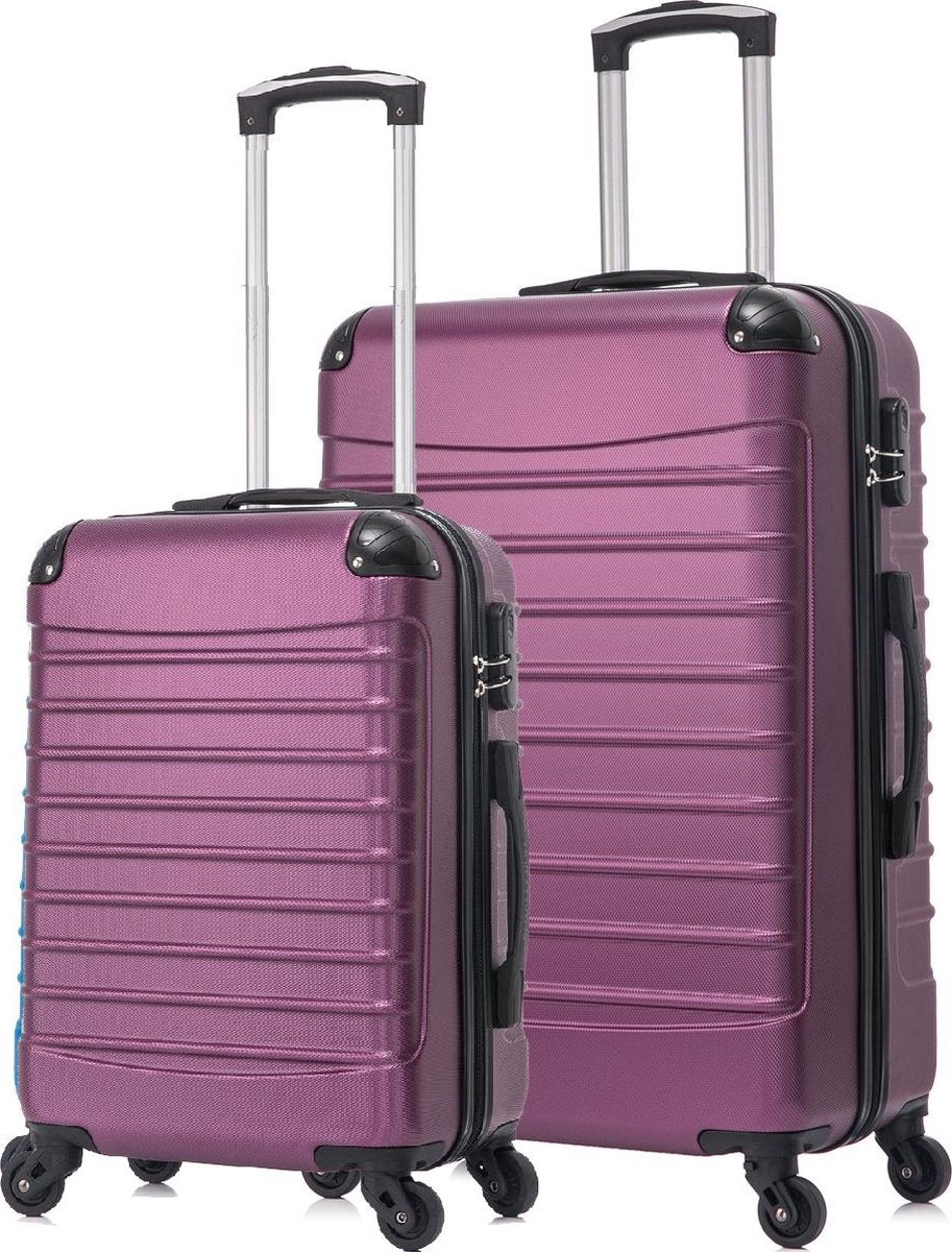 Lot de 2 valises rigides résistantes pour le voyage
