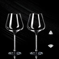 Lot de 2 verres à vin en cristal – élégants, hauts et luxueux | pour fêtes et événements
