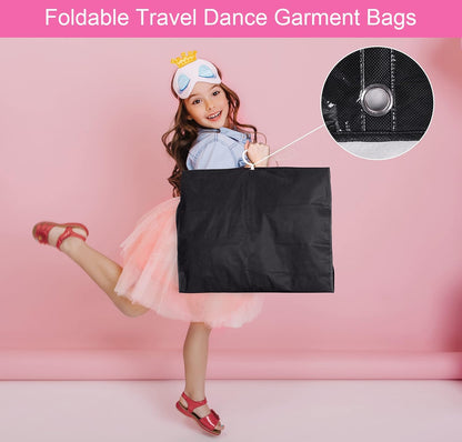 Lot de 5 housses à vêtements pour déguisements unisexes avec poches transparentes et boucle de pliage