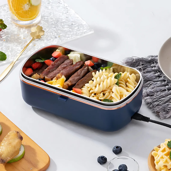 Lunch box chauffante bleue