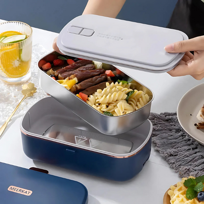 Lunch box chauffante bleue