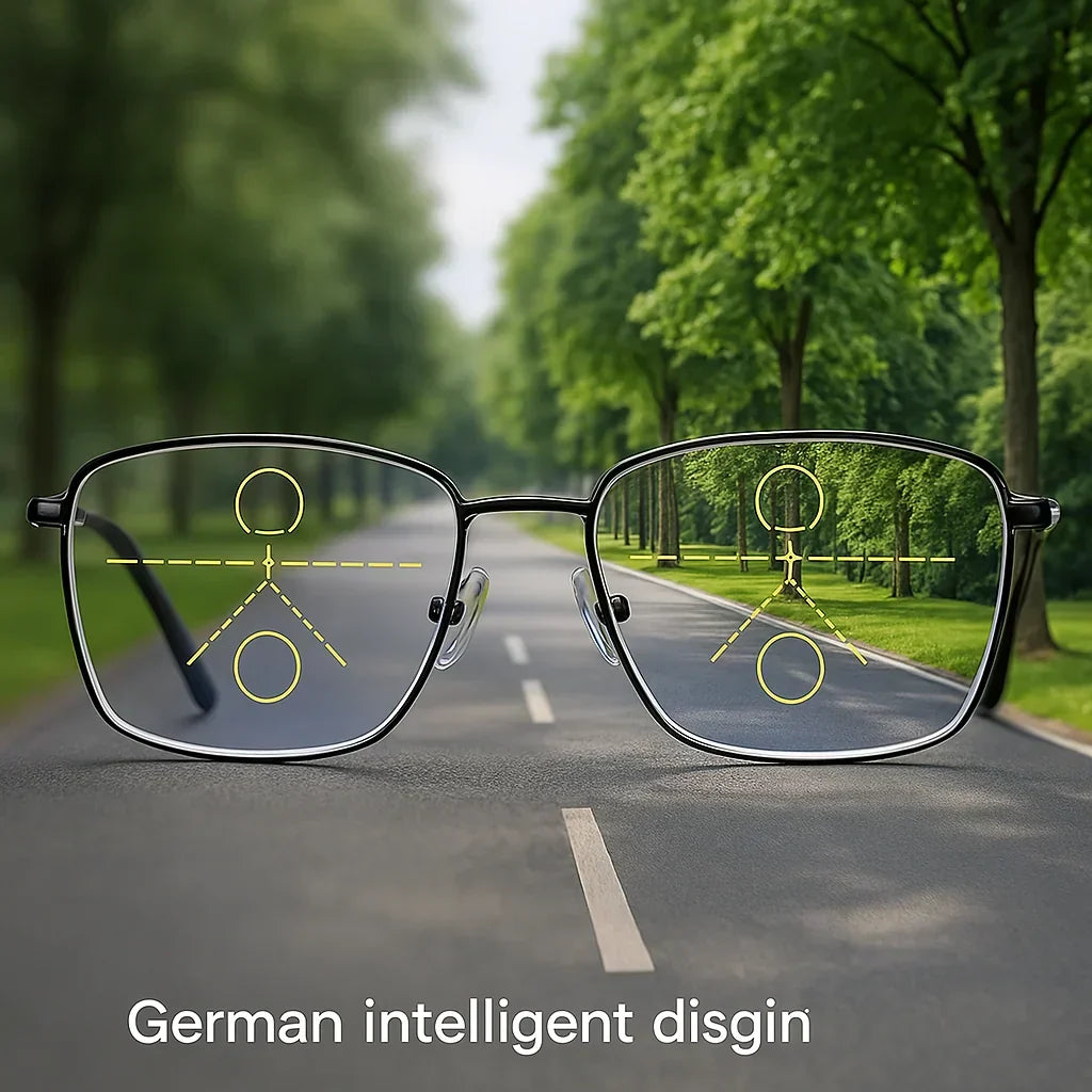 Lunettes à verres progressifs multifocaux pour une vision nette - conception intelligente allemande pour un usage quotidien