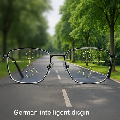Lunettes à verres progressifs multifocaux pour une vision nette - conception intelligente allemande pour un usage quotidien