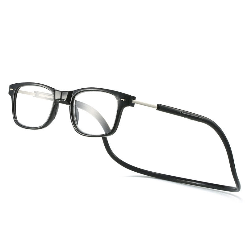 Lunettes de lecture aimantées à porter autour du cou anti-perte anti-lumière bleue