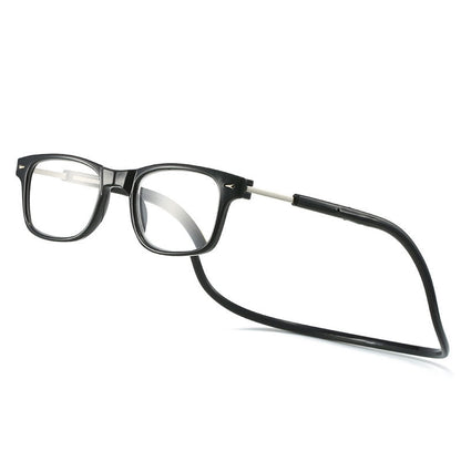 Lunettes de lecture aimantées à porter autour du cou anti-perte anti-lumière bleue