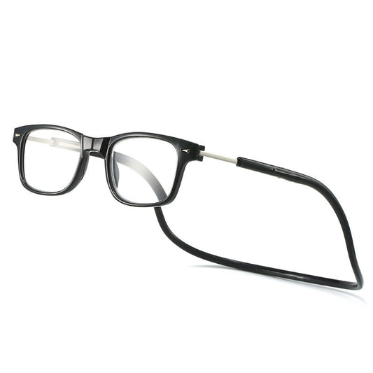 Lunettes de lecture aimantées à porter autour du cou anti-perte anti-lumière bleue
