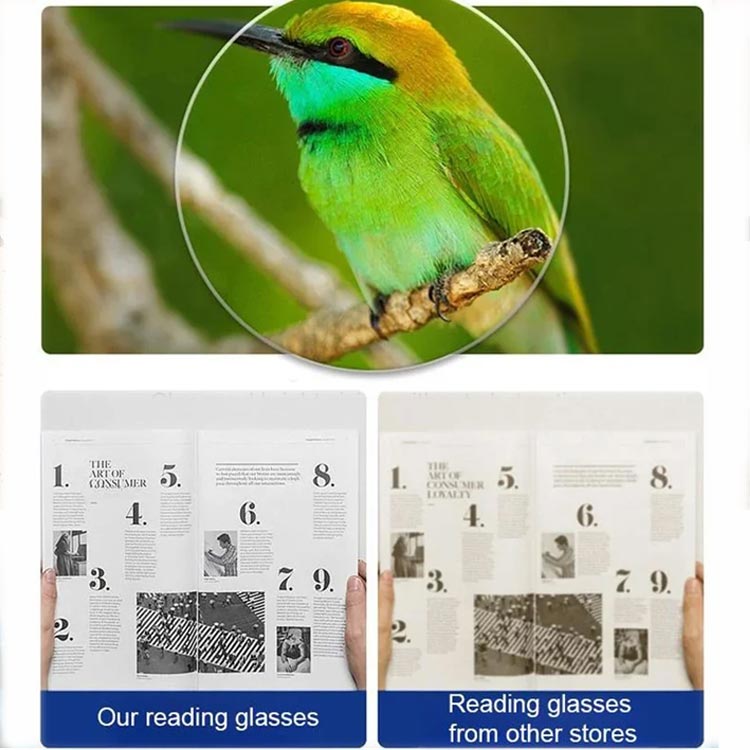 Lunettes de lecture aimantées à porter autour du cou anti-perte anti-lumière bleue
