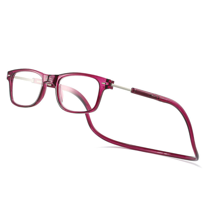 Lunettes de lecture aimantées à porter autour du cou anti-perte anti-lumière bleue