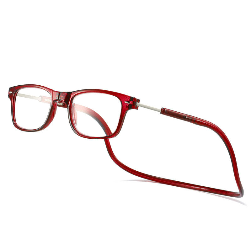 Lunettes de lecture aimantées à porter autour du cou anti-perte anti-lumière bleue