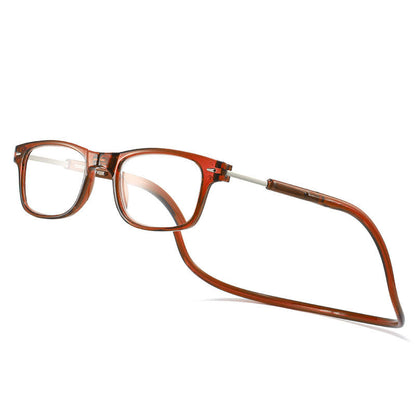Lunettes de lecture aimantées à porter autour du cou anti-perte anti-lumière bleue
