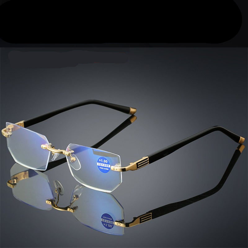 Lunettes de lecture intelligentes Viselio à verres progressifs | ultra-légères avec filtre anti-lumière bleue | pour la vision de près et de loin | monture en titane TR90