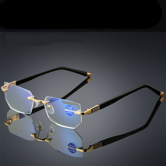 Lunettes de lecture intelligentes Viselio à verres progressifs | ultra-légères avec filtre anti-lumière bleue | pour la vision de près et de loin | monture en titane TR90