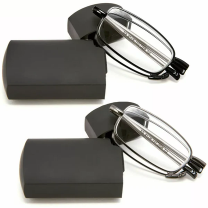 Lunettes de lecture pliables unisexes avec étui - conception portable