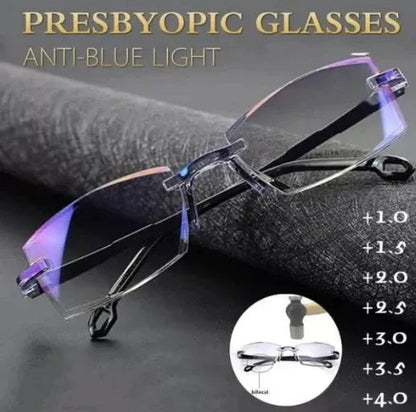Lunettes de lecture progressives à haute dureté avec filtre anti-lumière bleue pour la vision de loin et de près