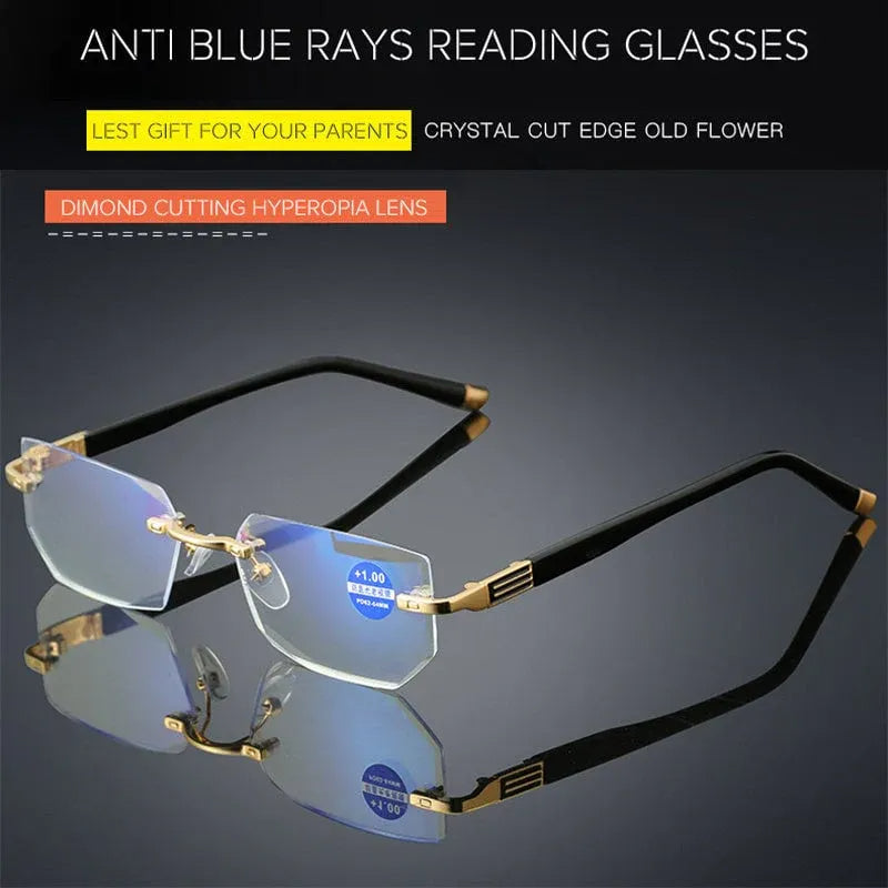 Lunettes de lecture progressives à haute dureté avec filtre anti-lumière bleue pour la vision de loin et de près