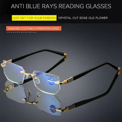 Lunettes de lecture progressives à haute dureté avec filtre anti-lumière bleue pour la vision de loin et de près