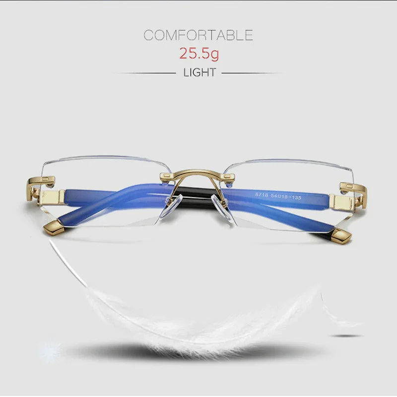 Lunettes de lecture progressives à haute dureté avec filtre anti-lumière bleue pour la vision de loin et de près