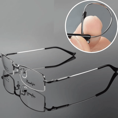 Lunettes de lecture progressives en titane pour la vision de près et de loin