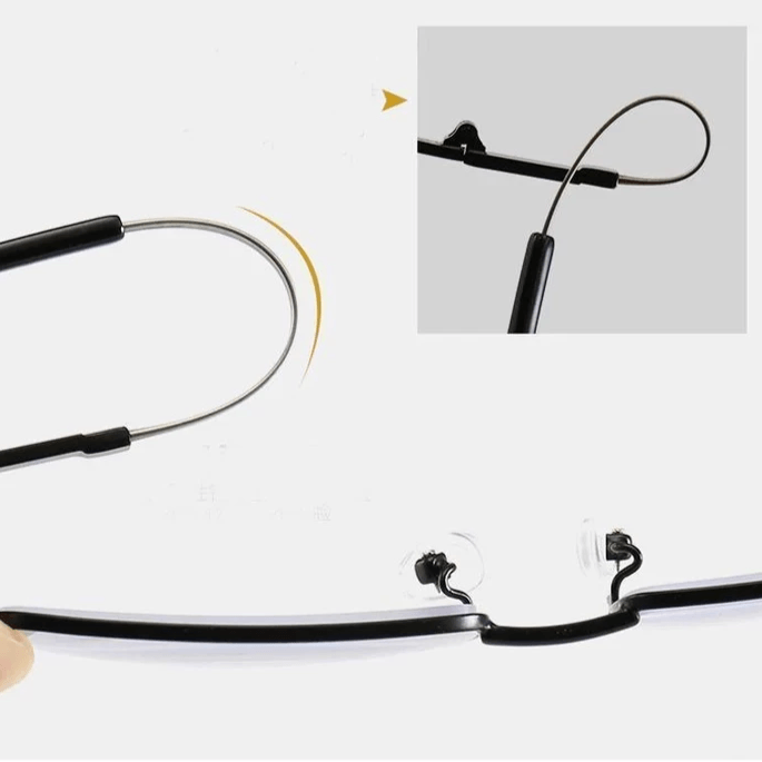 Lunettes de lecture progressives en titane pour la vision de près et de loin
