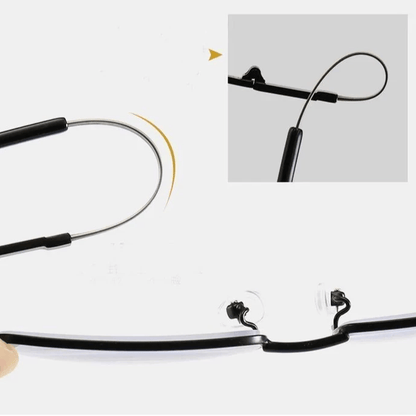 Lunettes de lecture progressives en titane pour la vision de près et de loin