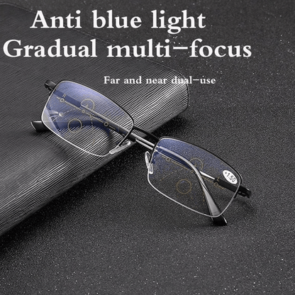 Lunettes de lecture progressives en titane pour la vision de près et de loin