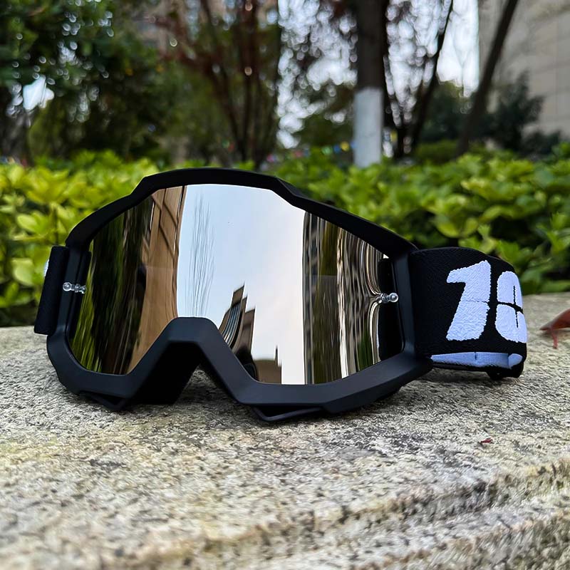 Lunettes de moto unisexe antibuée, coupe-vent et anti-poussière