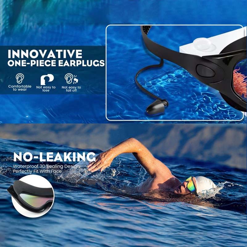 Lunettes de natation anti-buée à large champ de vision