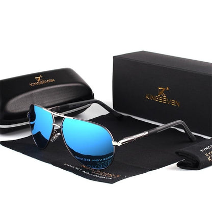 Lunettes de soleil aviateur polarisées - monture en aluminium