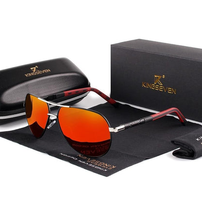 Lunettes de soleil aviateur polarisées - monture en aluminium