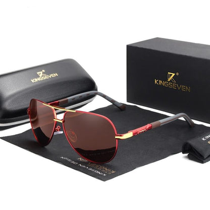 Lunettes de soleil aviateur polarisées - monture en aluminium