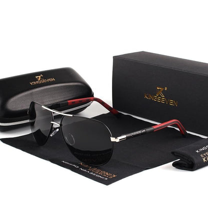 Lunettes de soleil aviateur polarisées - monture en aluminium
