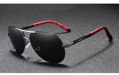 Lunettes de soleil aviateur polarisées - monture en aluminium