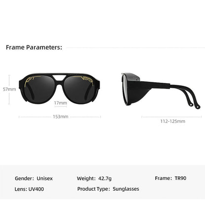 Lunettes de soleil moto coupe-vent UV400