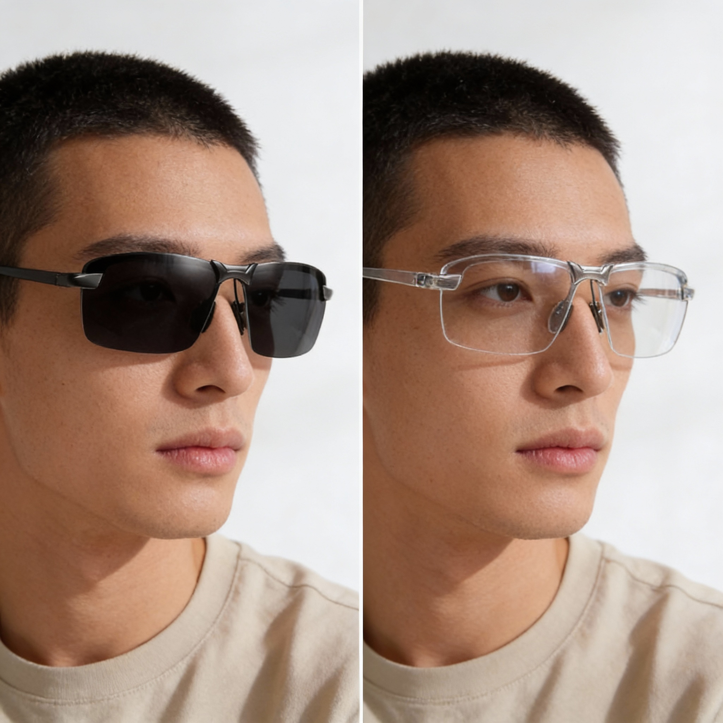 Lunettes de soleil photochromiques polarisées | protection UV400 | ajustement automatique de la luminosité (jour et nuit) | réduction intelligente de l’éblouissement pour la conduite et les activités en plein air