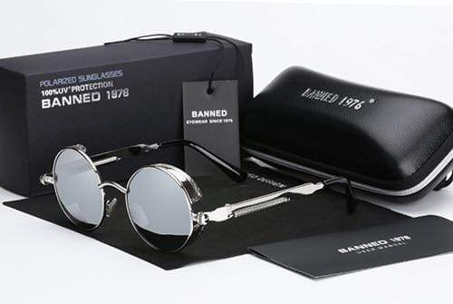 Lunettes de soleil polarisées rondes rétro steampunk - Argo