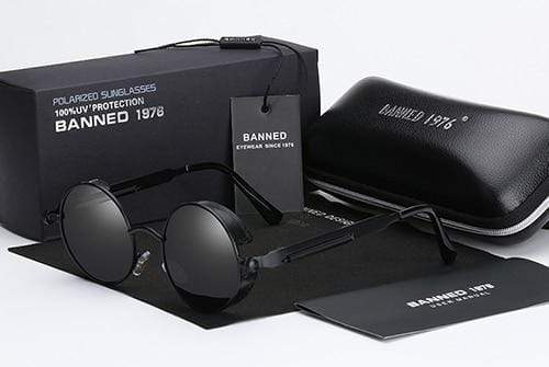 Lunettes de soleil polarisées rondes rétro steampunk - Argo