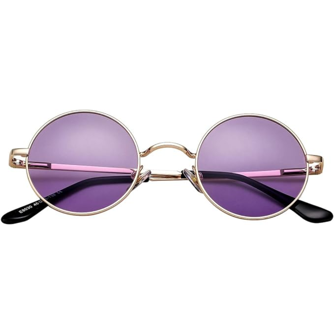 Lunettes de soleil rondes rétro polarisées
