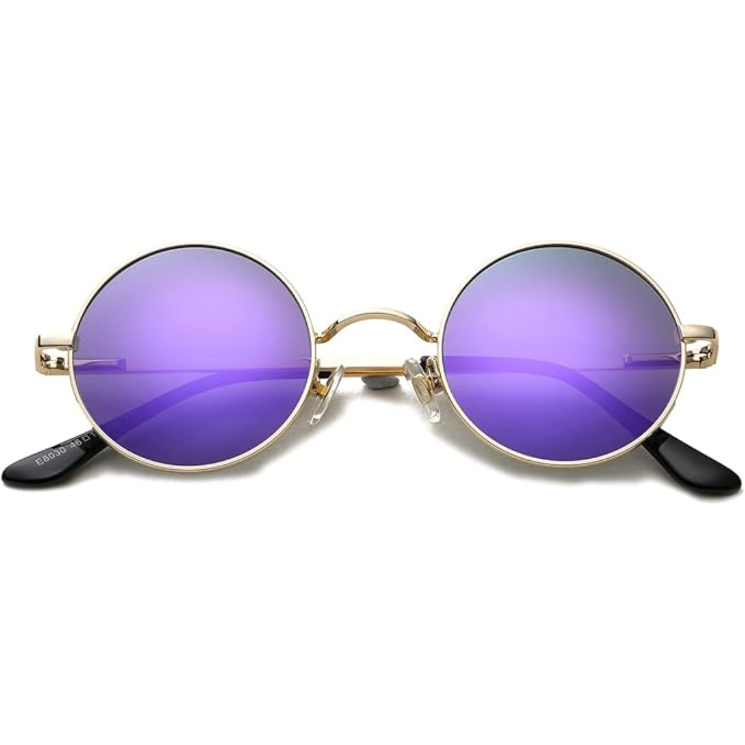 Lunettes de soleil rondes rétro polarisées