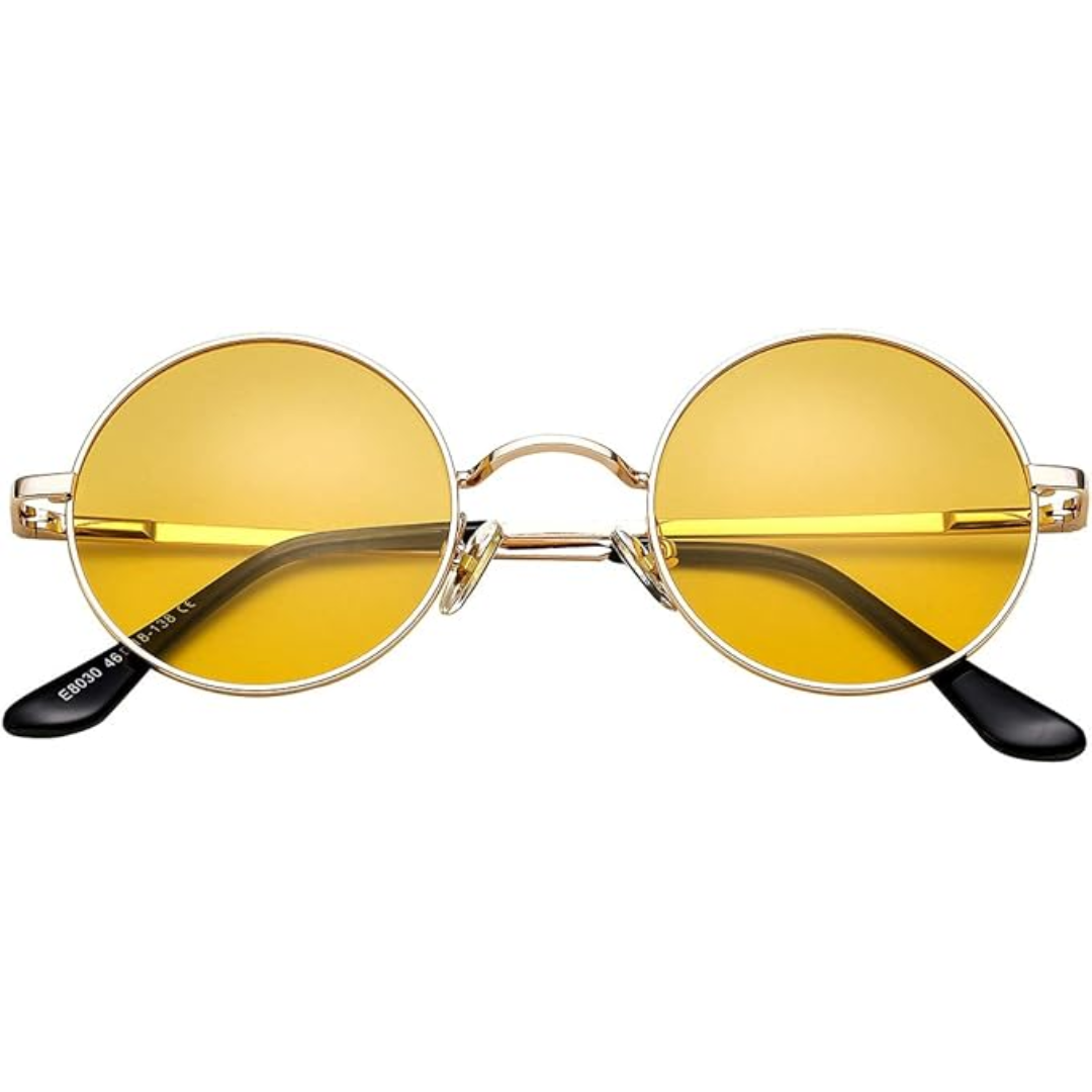 Lunettes de soleil rondes rétro polarisées