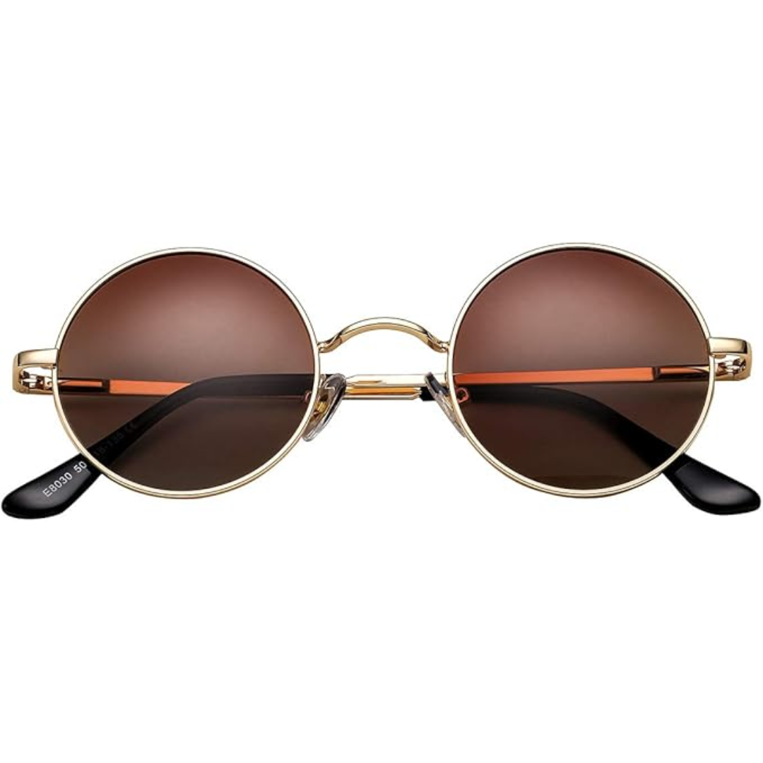 Lunettes de soleil rondes rétro polarisées