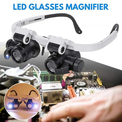 Lunettes-loupe à grossissements 8x, 15x et 23x pour une observation détaillée et des travaux de précision