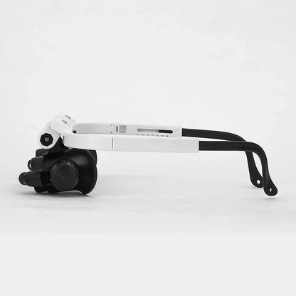Lunettes-loupe avec éclairage LED et lentilles réglables