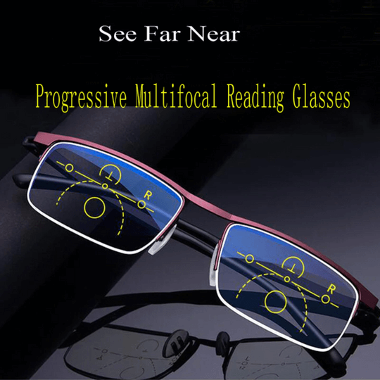 Lunettes progressives à réglage automatique avec filtre anti-lumière bleue