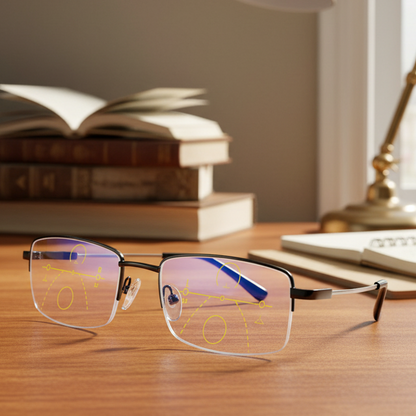 Lunettes progressives intelligentes pour une vision détendue