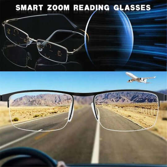 Lunettes progressives intelligentes | technologie de verres ARNO | ajustement photochromique | filtre lumière bleue et UV400 | revêtement antireflet | multifocales