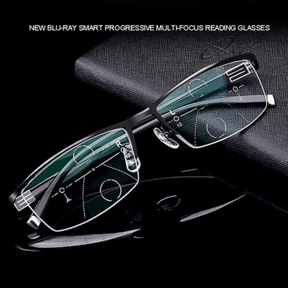Lunettes progressives intelligentes | technologie de verres ARNO | ajustement photochromique | filtre lumière bleue et UV400 | revêtement antireflet | multifocales