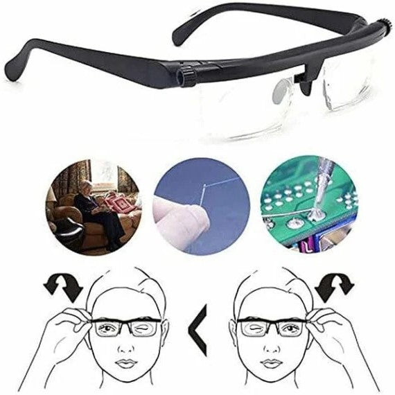 Lunettes réglables pour la vision de près et de loin