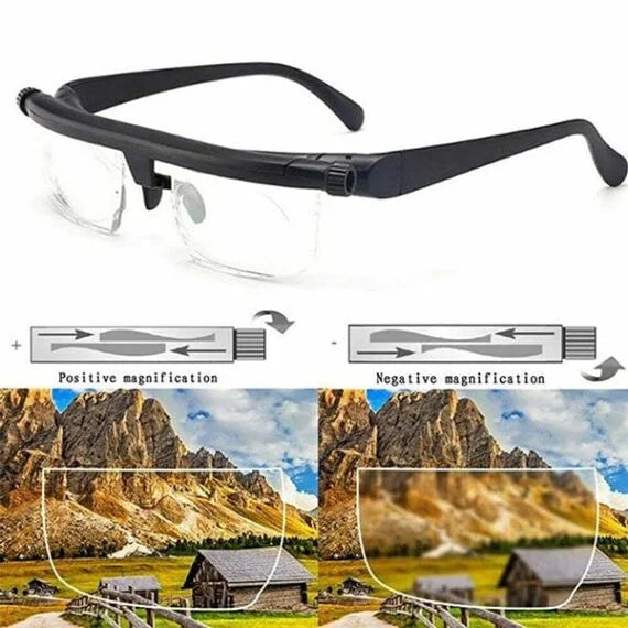 Lunettes réglables pour la vision de près et de loin